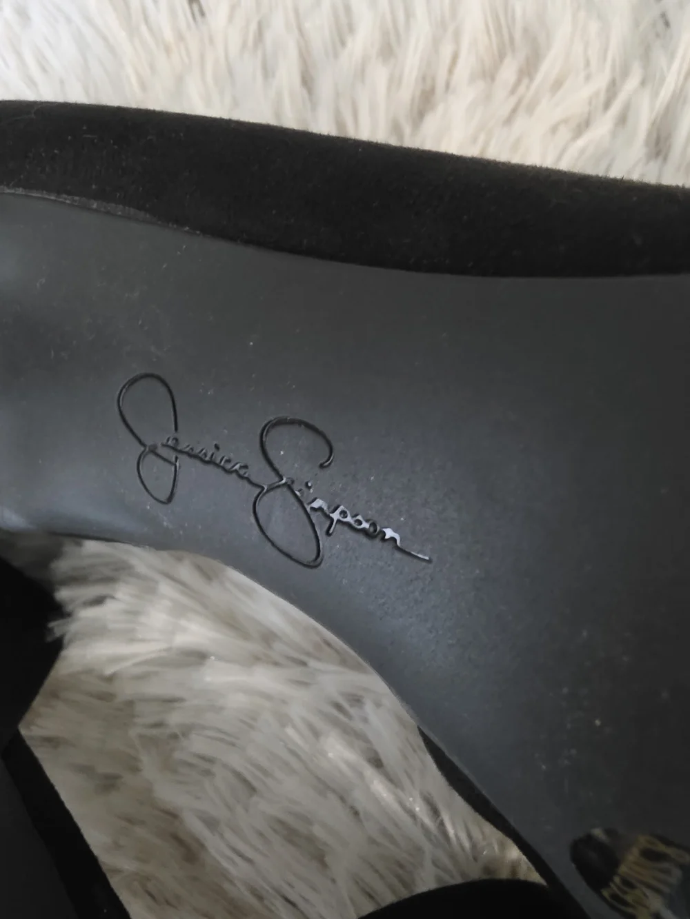 Jessica Simpson Black Pointed D'Orsay Stiletto Heels